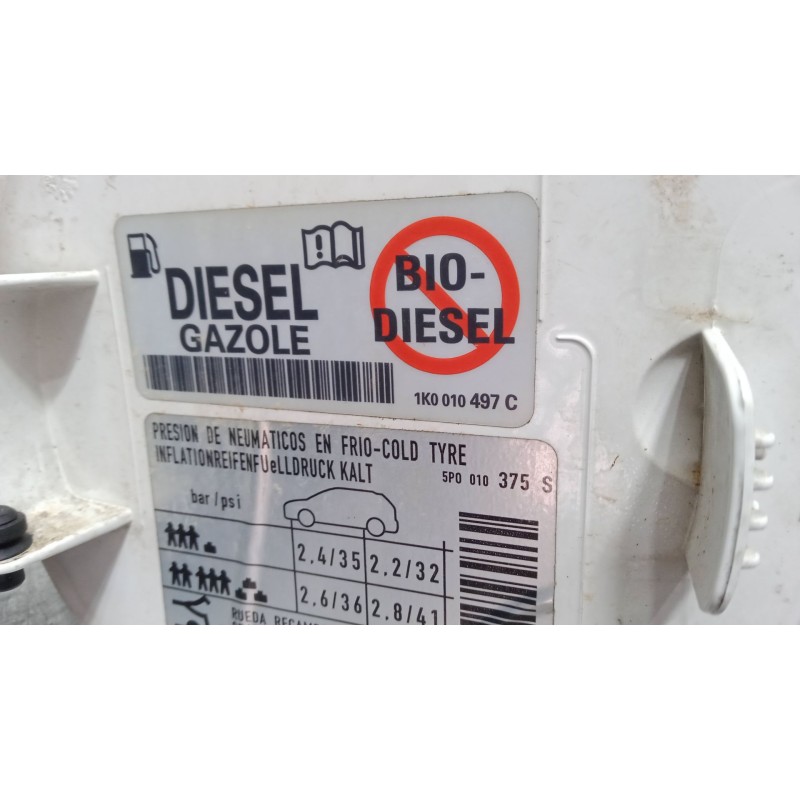 Recambio de tapa exterior combustible para seat altea xl (5p5, 5p8) 2.0 tdi 16v 4x4 referencia OEM IAM   