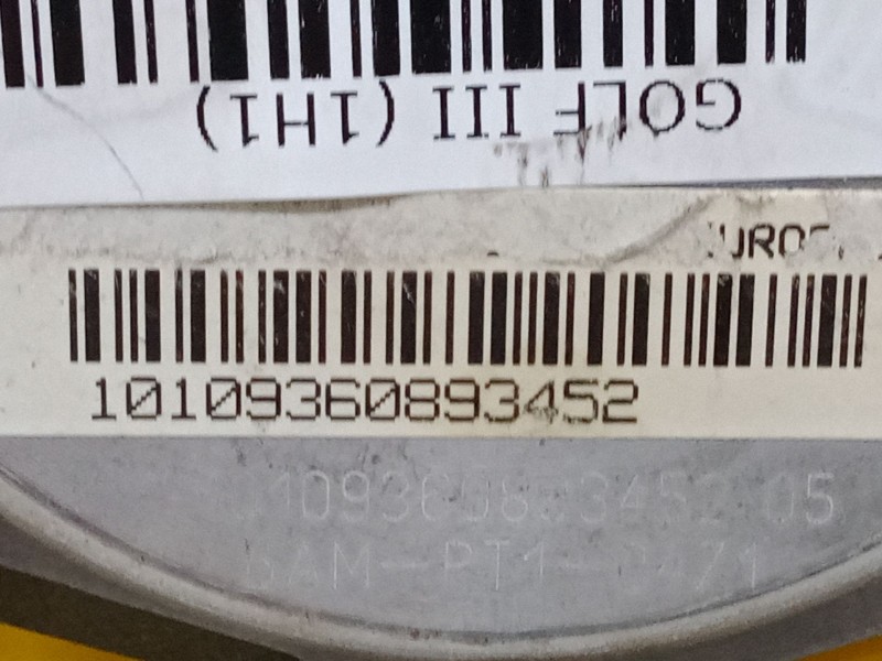 Recambio de airbag volante para volkswagen golf iii (1h1) 1.8 referencia OEM IAM 10109360893452  