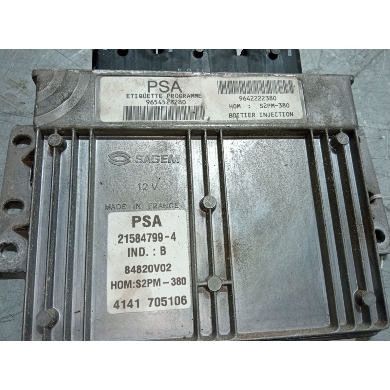 Recambio de centralita motor uce para citroën c3 i (fc_, fn_) 1.4 i referencia OEM IAM 9654528280  9642222380