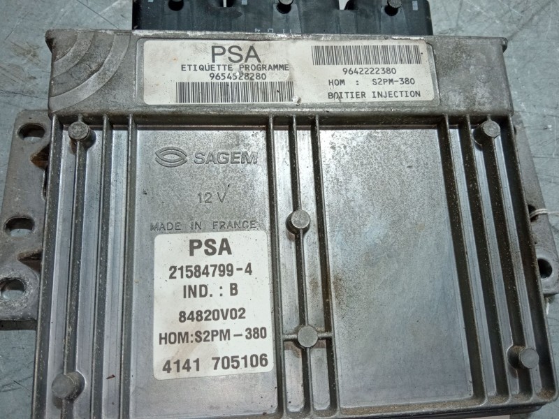 Recambio de centralita motor uce para citroën c3 i (fc_, fn_) 1.4 i referencia OEM IAM 9654528280  9642222380