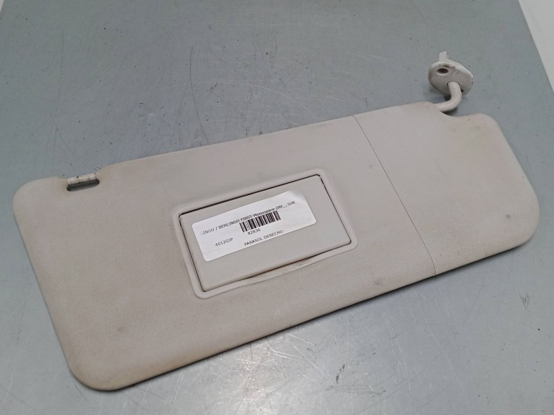 Recambio de parasol derecho para citroën berlingo / berlingo first monospace (mf_, gjk_, gfk_) 1.6 hdi 75 (mf9hw, gj9hwc, gf9hwc