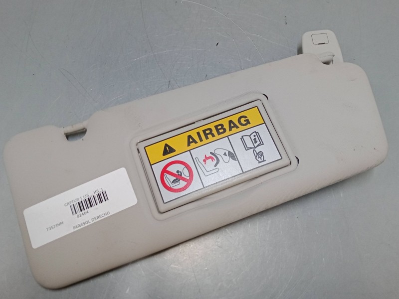 Recambio de parasol derecho para renault captur i (j5_, h5_) 1.5 dci 90 referencia OEM IAM   