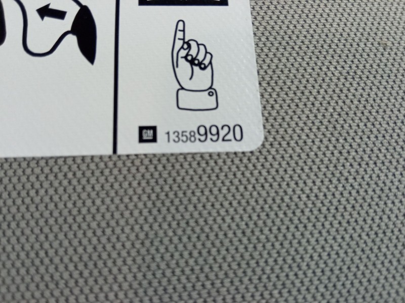 Recambio de parasol derecho para opel mokka / mokka x (j13) 1.6 cdti (_76) referencia OEM IAM   