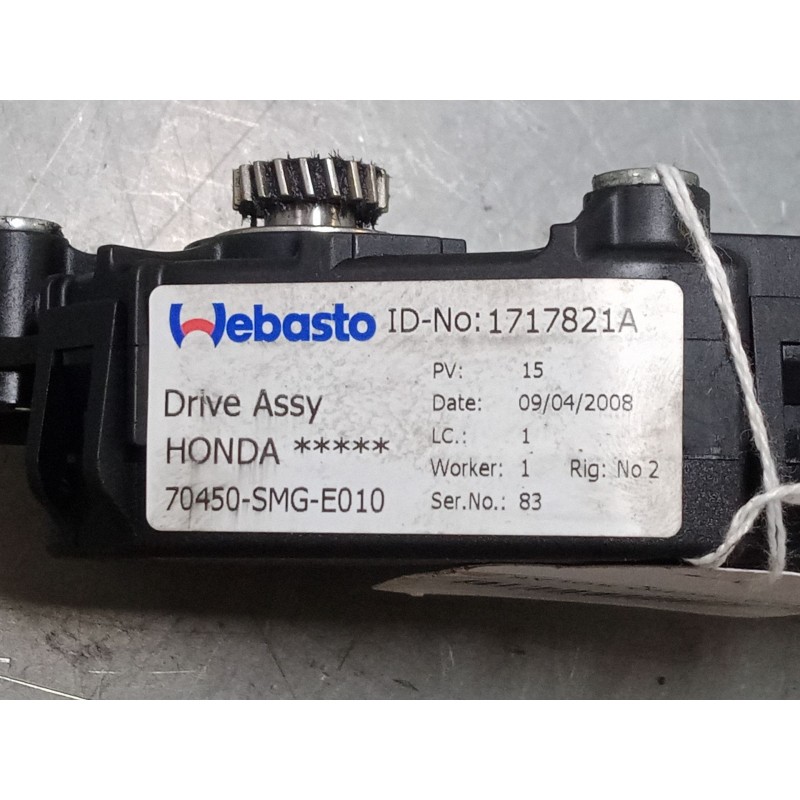 Recambio de motor techo solar para honda cr-v iii (re_) 2.2 i-ctdi 4wd (re6) referencia OEM IAM WR09010AG  