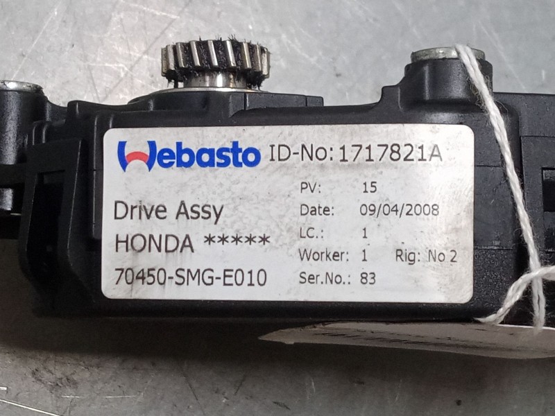 Recambio de motor techo solar para honda cr-v iii (re_) 2.2 i-ctdi 4wd (re6) referencia OEM IAM WR09010AG  