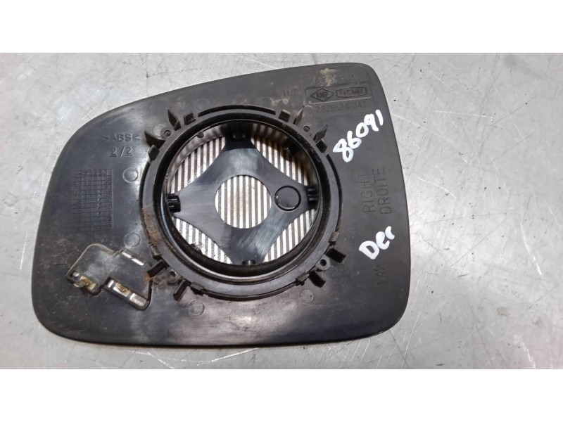 Recambio de cristal retrovisor derecho para dacia sandero ii 1.5 dci 75 / blue dci 75 (b8jw, b8m4, b8ah, b8m7, b8m6) referencia 