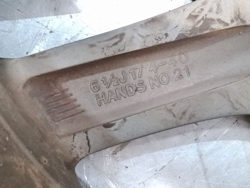 Recambio de llanta aluminio 17´´ para renault captur i (j5_, h5_) 1.5 dci 90 referencia OEM IAM   