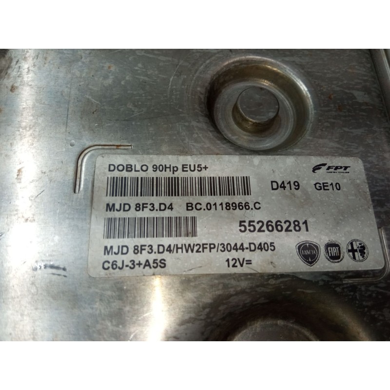 Recambio de centralita motor uce para fiat doblo furgoneta/monovolumen (223_) 1.3 jtd 16v multijet referencia OEM IAM 55266281  
