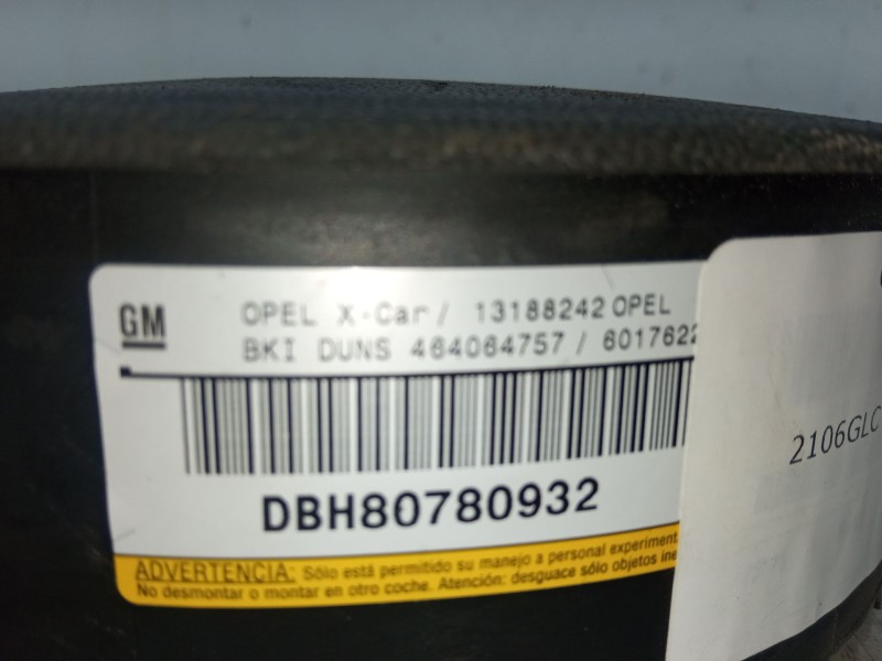 Recambio de airbag volante para opel combo furgoneta/monovolumen 1.3 cdti 16v referencia OEM IAM 13188242  