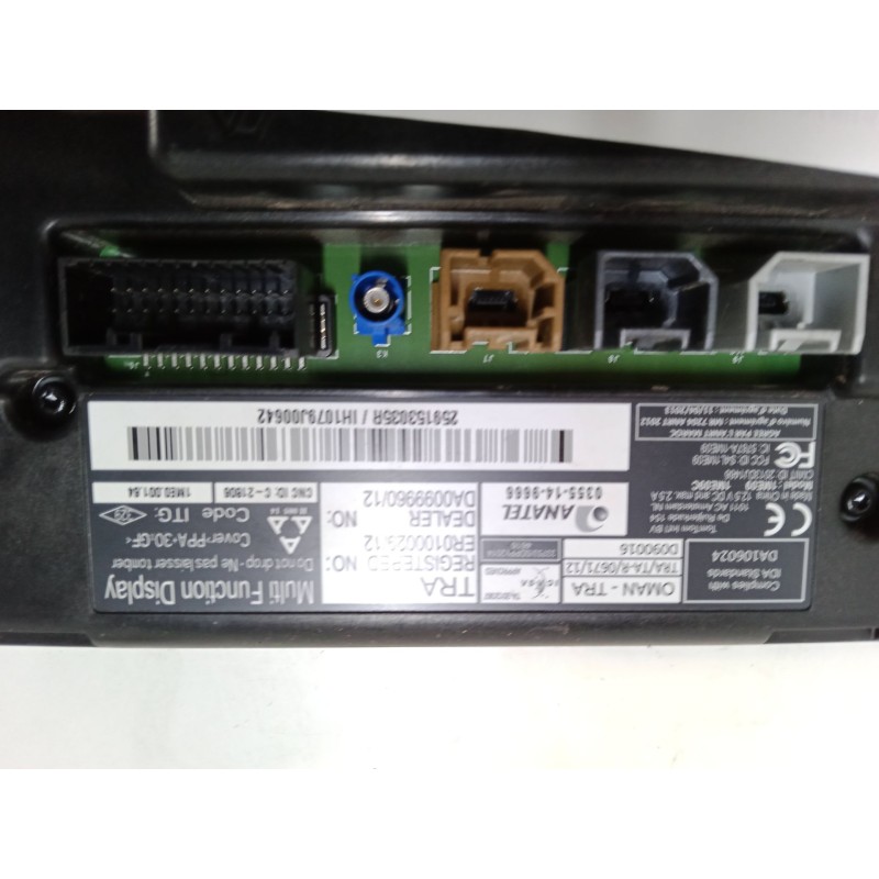 Recambio de pantalla multifuncion para renault clio iv (bh_) 1.5 dci 90 referencia OEM IAM 259153035R  