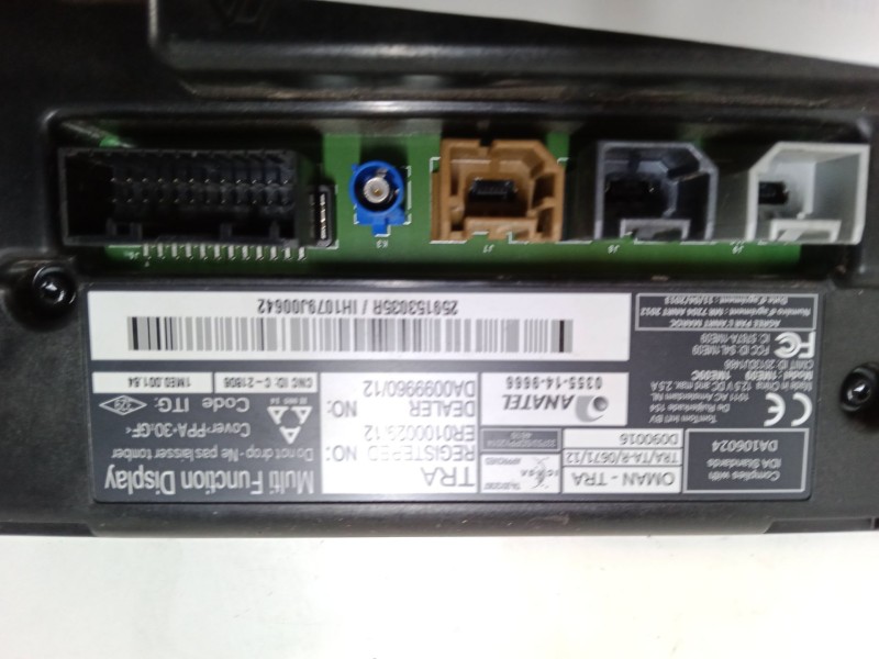 Recambio de pantalla multifuncion para renault clio iv (bh_) 1.5 dci 90 referencia OEM IAM 259153035R  