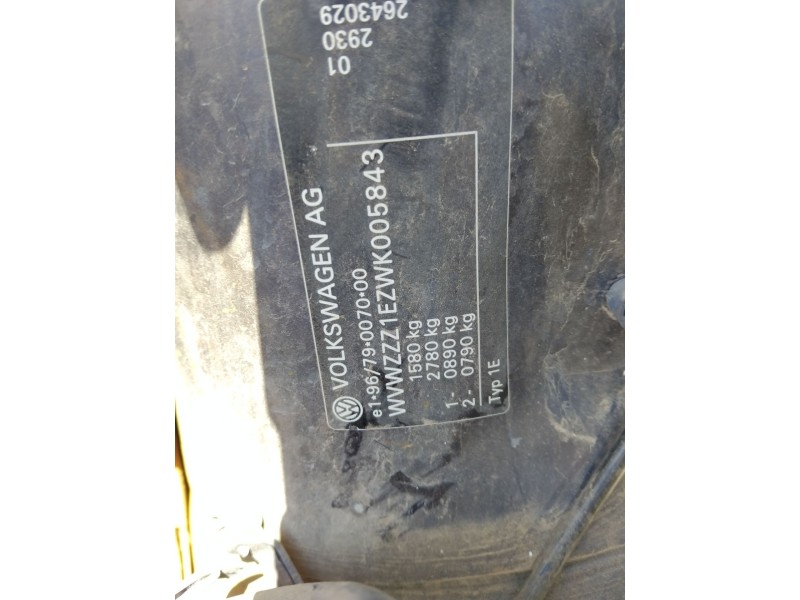 volkswagen golf iii cabriolet (1e7) del año 1997