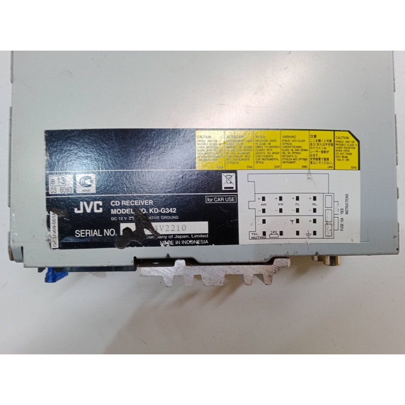 Recambio de radio cd para hyundai h-1 travel (tq) 2.5 crdi referencia OEM IAM JVCKD-G342  