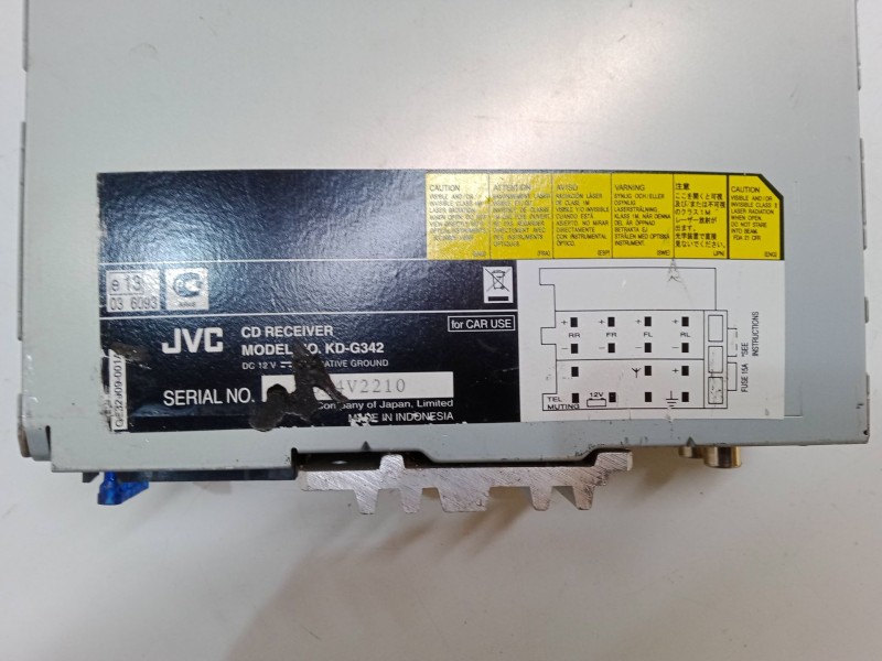 Recambio de radio cd para hyundai h-1 travel (tq) 2.5 crdi referencia OEM IAM JVCKD-G342  