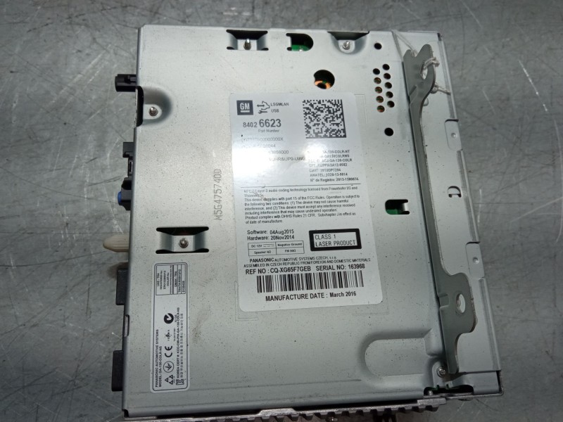 Recambio de radio para opel mokka / mokka x (j13) 1.6 cdti (_76) referencia OEM IAM 84026623  