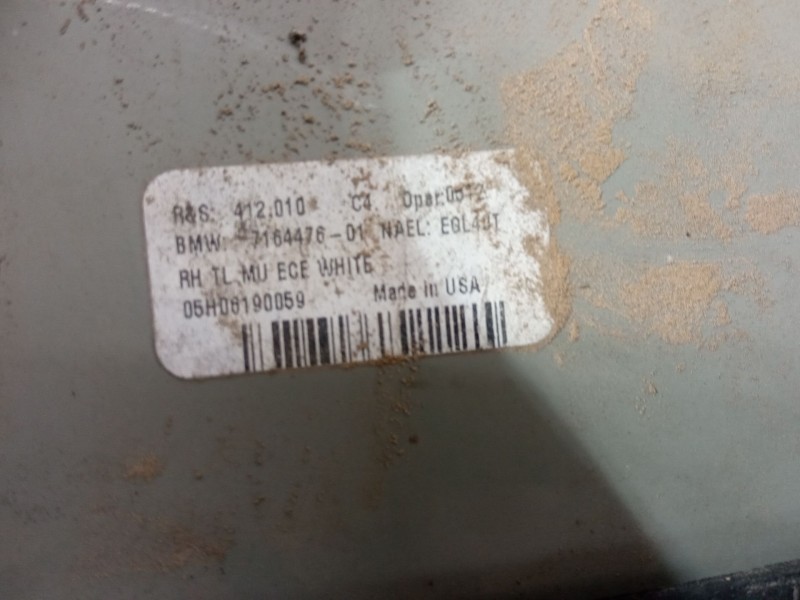 Recambio de piloto trasero derecho para bmw x5 (e53) 3.0 d referencia OEM IAM 63217164476  