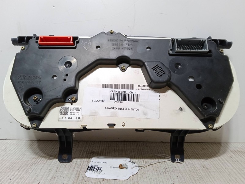 Recambio de cuadro instrumentos para renault clio ii (bb_, cb_) 1.2 16v (bb05, bb0w, bb11, bb27, bb2t, bb2u, bb2v, cb05,... refe