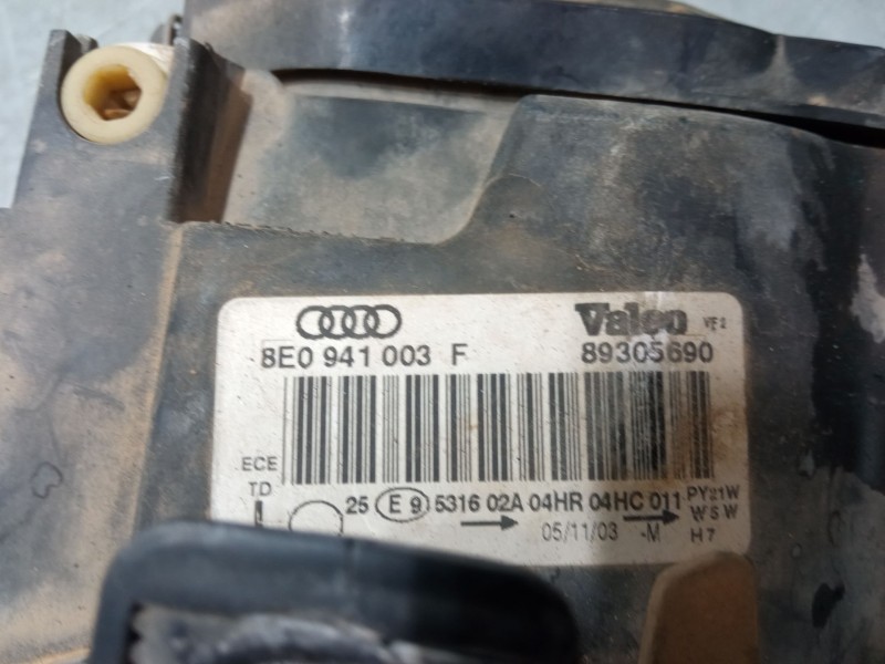 Recambio de faro izquierdo para audi a4 b6 (8e2) 2.0 fsi referencia OEM IAM 8E0941003F  