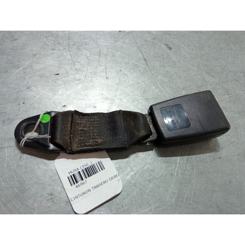 Recambio de anclaje cinturon trasero derecho para lancia musa (350_) 1.9 d multijet (350.axc1a) referencia OEM IAM   