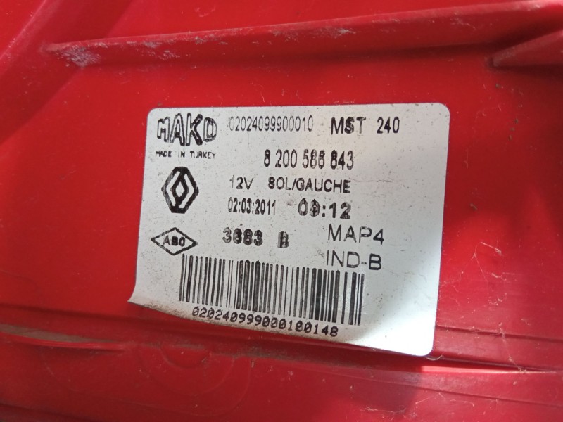 Recambio de piloto trasero izquierdo para renault clio iii (br0/1, cr0/1) 1.2 16v (br0p, cr0p) referencia OEM IAM   