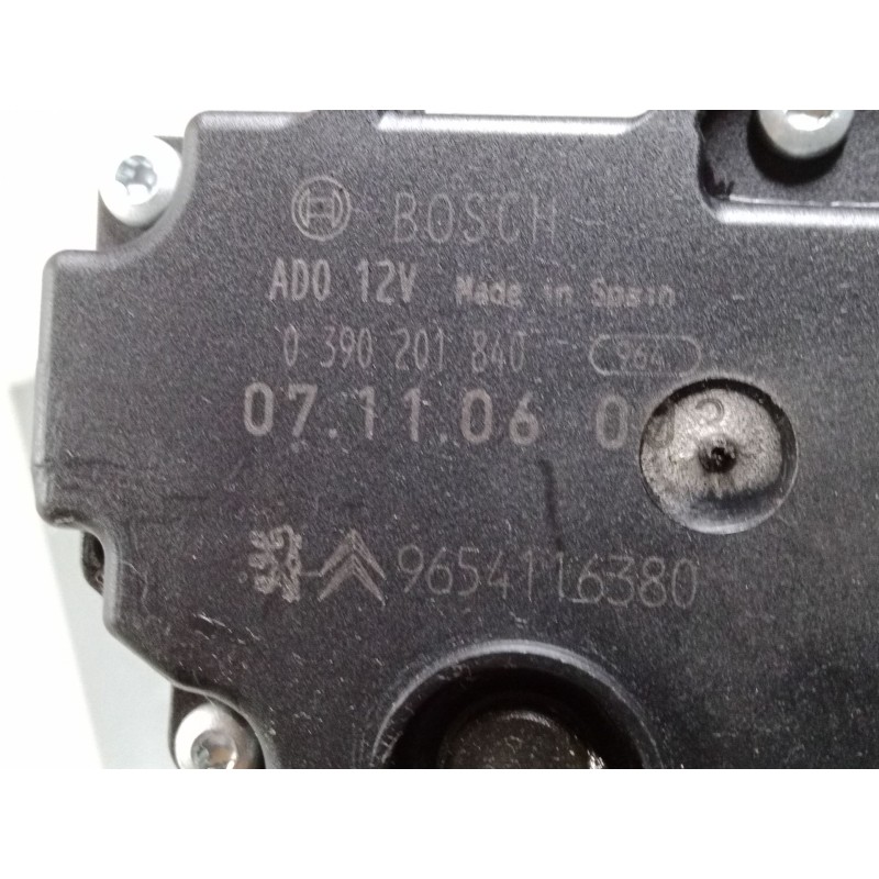 Recambio de motor limpia trasero para citroën c4 picasso i monospace (ud_) 1.6 hdi referencia OEM IAM 9654116380  