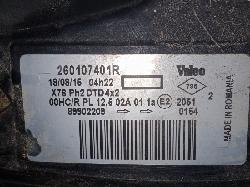 Recambio de faro derecho para renault kangoo (kc0/1_) d 65 1.9 (kc0e, kc02, kc0j, kc0n) referencia OEM IAM   