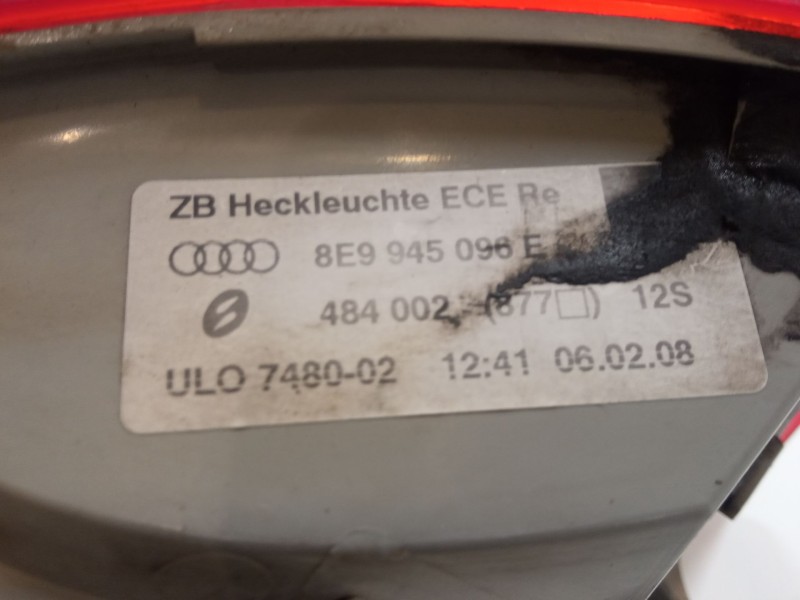 Recambio de piloto trasero derecho para audi a4 b7 descapotable (8he) 2.0 tdi referencia OEM IAM    Recambio de piloto trasero derecho para audi a4 b7 descapotable (8he) 2.0 tdi referencia OEM IAM
