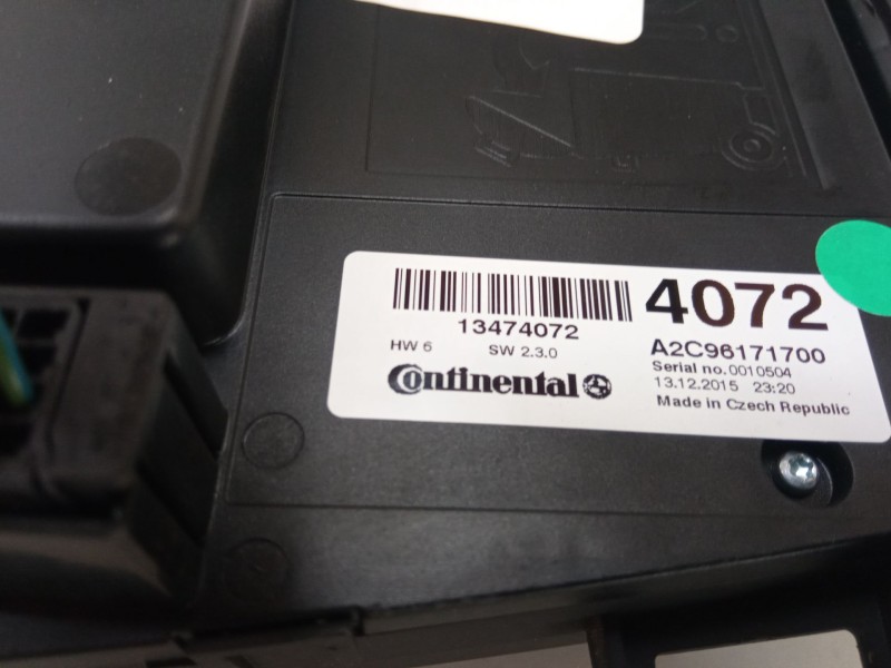 Recambio de mando radio para opel zafira tourer c (p12) 1.6 cdti (75) referencia OEM IAM A2C96171700  