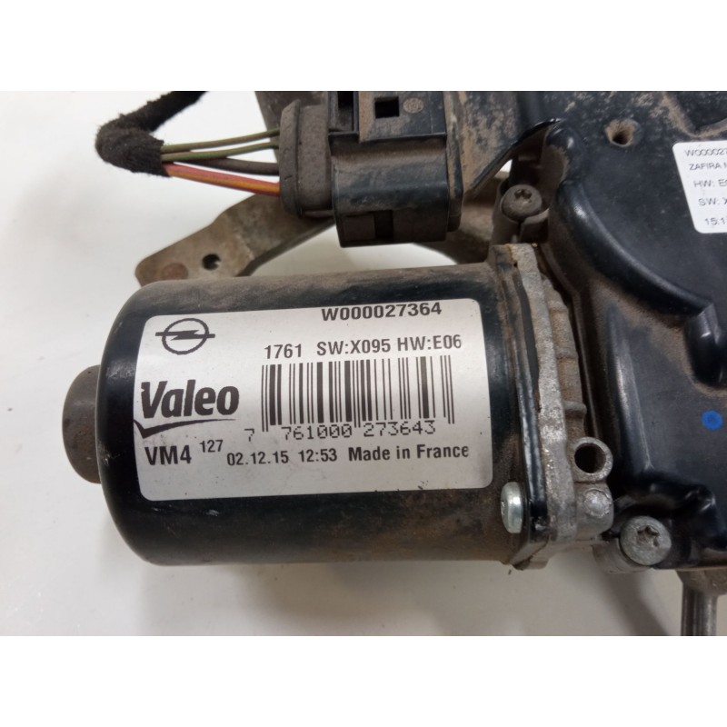 Recambio de motor limpiaparabrisas delantero izquierdo para opel zafira tourer c (p12) 1.6 cdti (75) referencia OEM IAM   