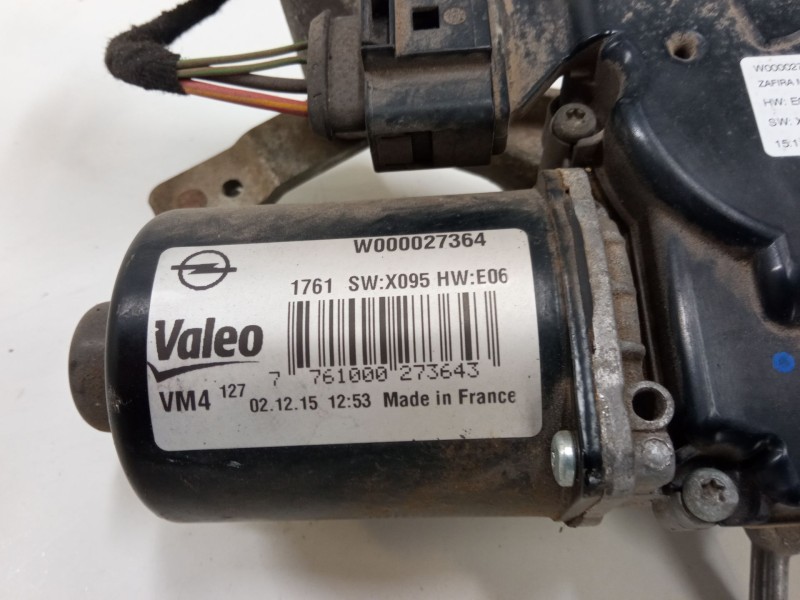 Recambio de motor limpiaparabrisas delantero izquierdo para opel zafira tourer c (p12) 1.6 cdti (75) referencia OEM IAM   