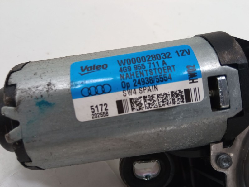 Recambio de motor limpia trasero para audi a1 sportback (8xa, 8xf) 1.2 tfsi referencia OEM IAM 4G9955711A  