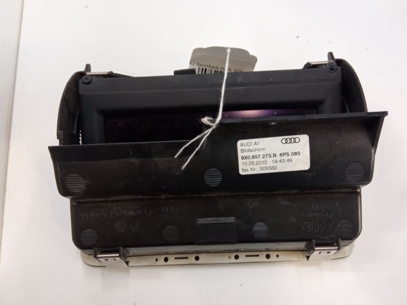 Recambio de pantalla multifuncion para audi a1 sportback (8xa, 8xf) 1.2 tfsi referencia OEM IAM 8X0857273B  