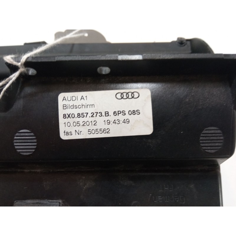 Recambio de pantalla multifuncion para audi a1 sportback (8xa, 8xf) 1.2 tfsi referencia OEM IAM 8X0857273B  