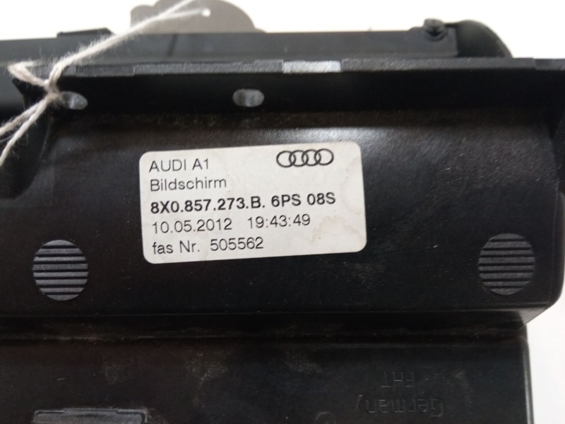 Recambio de pantalla multifuncion para audi a1 sportback (8xa, 8xf) 1.2 tfsi referencia OEM IAM 8X0857273B  