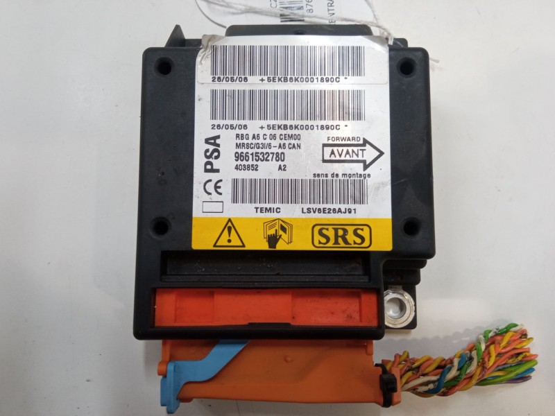 Recambio de centralita airbag para citroën c2 (jm_) 1.4 hdi referencia OEM IAM 9661532780  