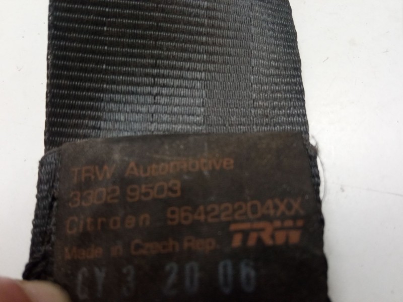 Recambio de cinturon seguridad trasero izquierdo para citroën c2 (jm_) 1.4 hdi referencia OEM IAM 96422204XX  