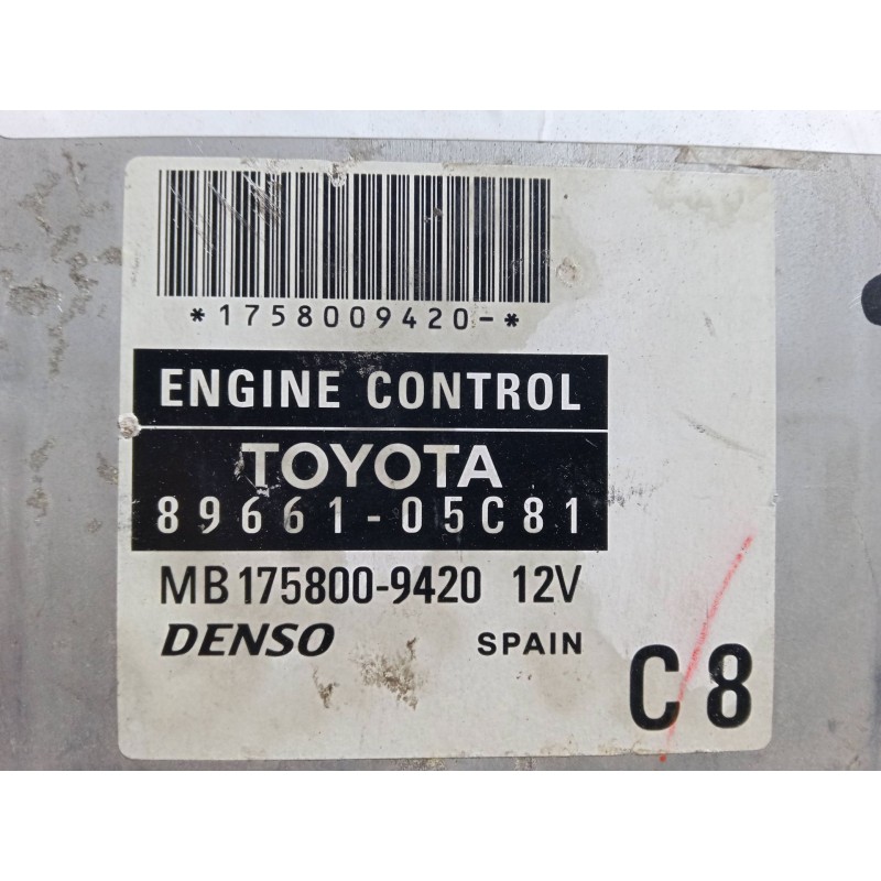 Recambio de centralita motor uce para toyota avensis (_t25_) 2.2 d-4d (adt251_) referencia OEM IAM 8966105C81  MB1758009420