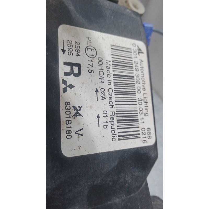 Recambio de faro derecho para mitsubishi colt vi (z3_a, z2_a) 1.3 (z21a) referencia OEM IAM 710301249302  