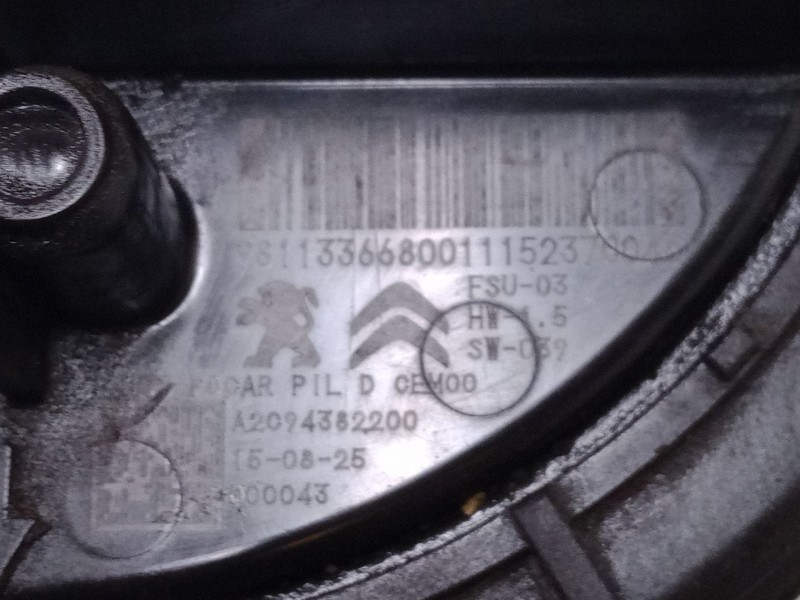 Recambio de aforador para peugeot 208 i (ca_, cc_) 1.6 hdi / bluehdi 75 referencia OEM IAM A2094382200  A2094382200