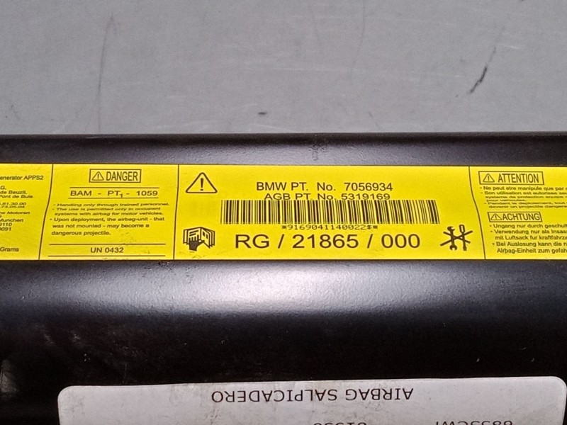 Recambio de airbag salpicadero para mini mini (r50, r53) one referencia OEM IAM 7056934  