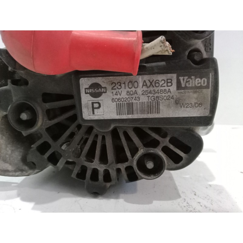 Recambio de alternador para nissan micra c+c iii (k12) 1.4 16v referencia OEM IAM 23100AX62B 2543488A TG8S024