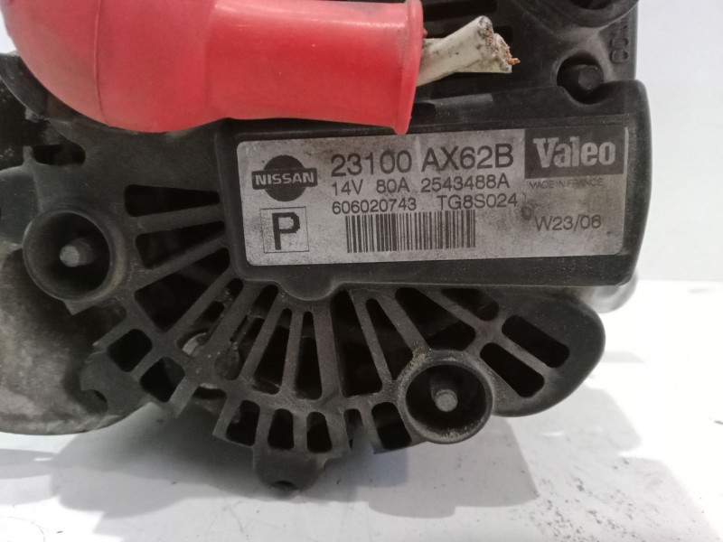 Recambio de alternador para nissan micra c+c iii (k12) 1.4 16v referencia OEM IAM 23100AX62B 2543488A TG8S024