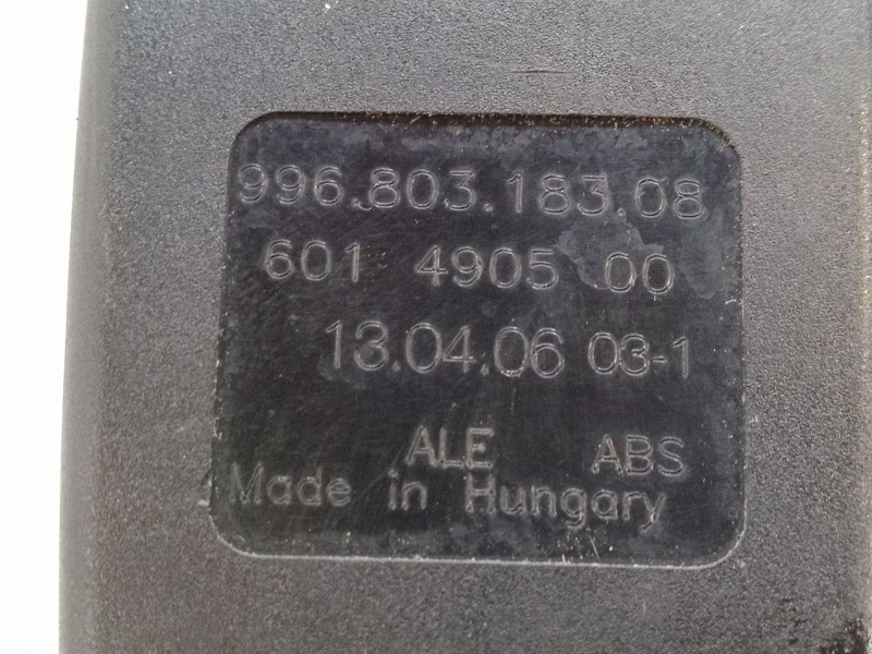 Recambio de anclaje cinturon delantero derecho para porsche cayman (987) s 3.4 referencia OEM IAM 99680318308  