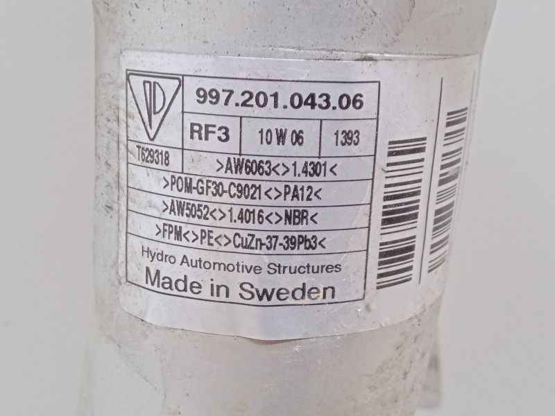 Recambio de boca de llenado para porsche cayman (987) s 3.4 referencia OEM IAM 99720104306  