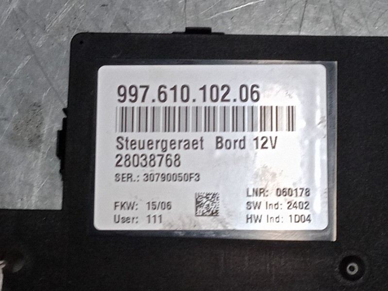 Recambio de bsi para porsche cayman (987) s 3.4 referencia OEM IAM 99761010206  