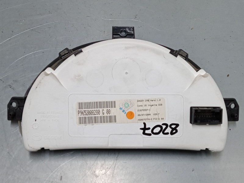 Recambio de cuadro instrumentos para citroën c2 (jm_) 1.1 referencia OEM IAM 9652008280  