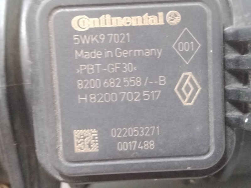 Recambio de caudalimetro para renault twingo ii (cn0_) 1.5 dci 75 referencia OEM IAM H8200702517  5WK97021
