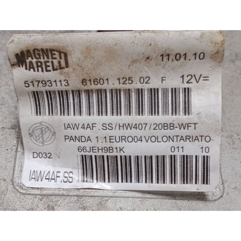 Recambio de centralita motor uce para fiat panda / panda classic (169_) 1.2 (169axf2a, 169axf1a) referencia OEM IAM 51793113  