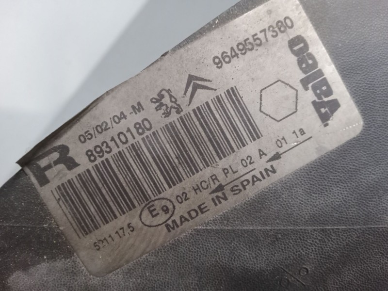 Recambio de faro derecho para citroën xsara picasso (n68) 1.6 hdi referencia OEM IAM 9649557480  