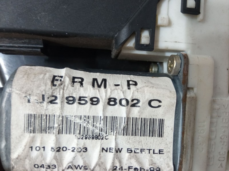 Recambio de elevalunas electrico izquierdo 3p para volkswagen new beetle (9c1, 1c1) 2.0 referencia OEM IAM 1J2959802C  